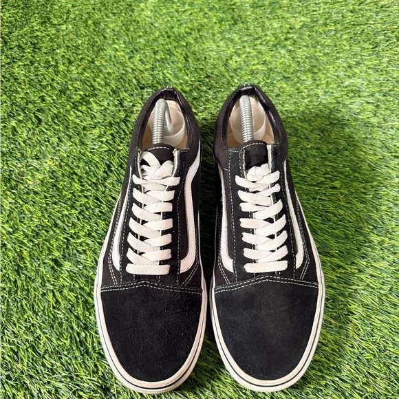 Vans Old Skool Black White Low Top Skate Shoes Suede Canvas Women’s 9 - Picture 3 of 8